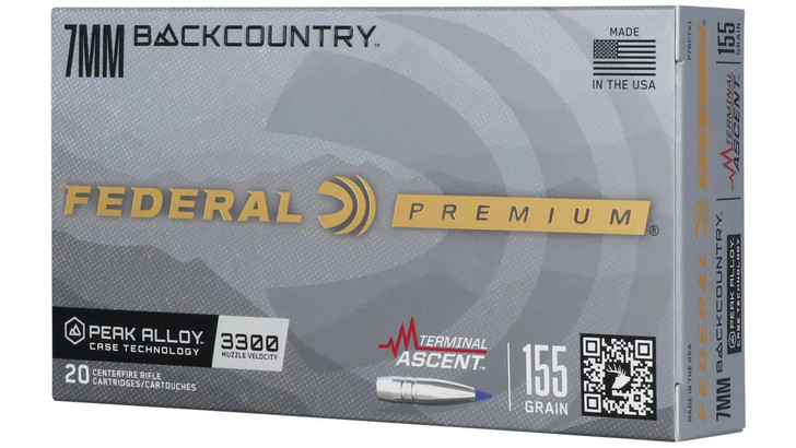 Federal Fed Term Ascent 7mm Bc 155gr 20/200 