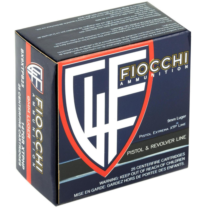 Fiocchi Ammunition Fiocchi 9mm 147gr Xtp 25/500 