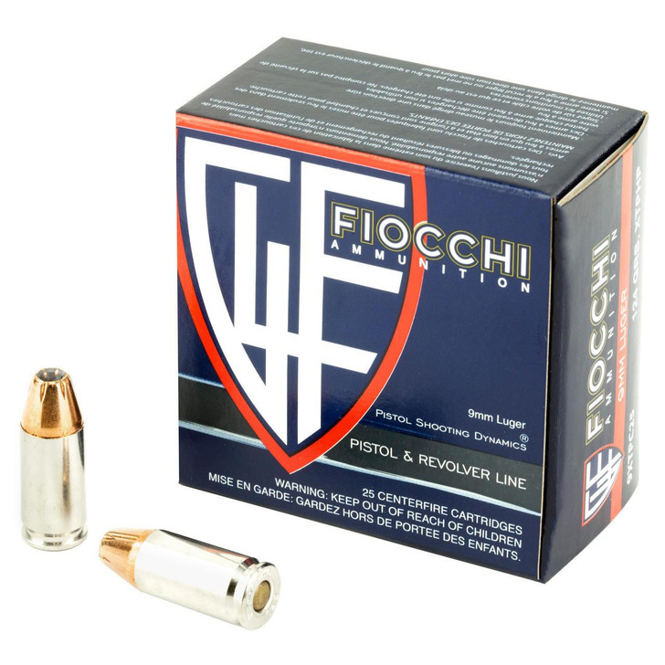 Fiocchi Ammunition Fiocchi 9mm 124gr Xtp 25/500 