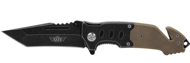  Uzi Tactical Folder Desert Tan, Plain Edge 