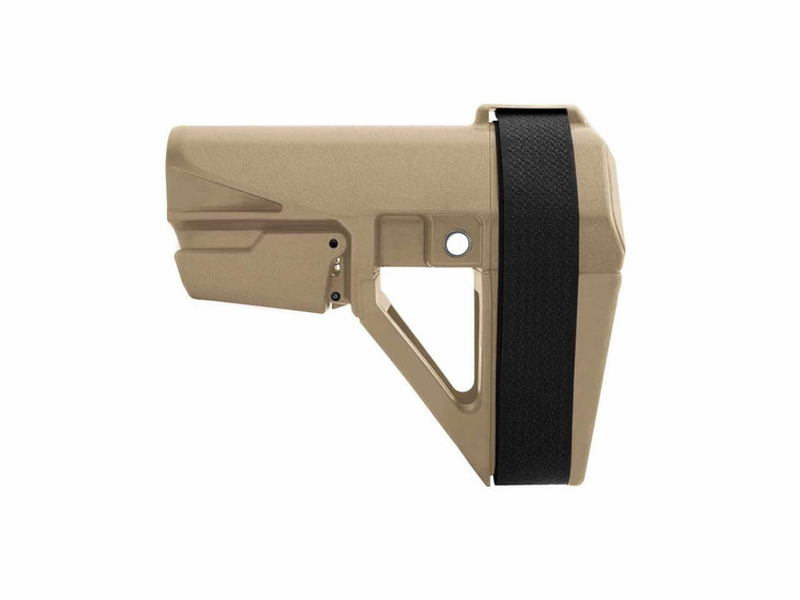  SB Tactical SBA5 Pistol Stabilizing Brace 5-Position Adjustable for AR-15 - FDE 