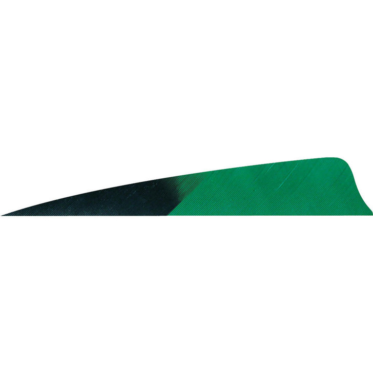 Gateway Shield Cut Feathers Kuro Green 4 In Lw 50 Pk
