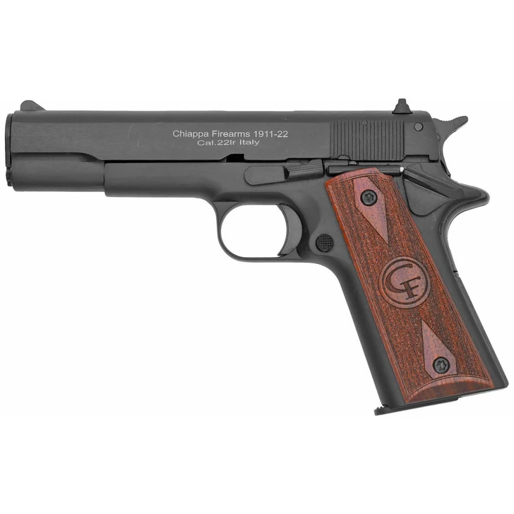 Chiappa Firearms Chiappa 1911 22lr 5" 10-Round Walnut Stock 1911 Pistol 