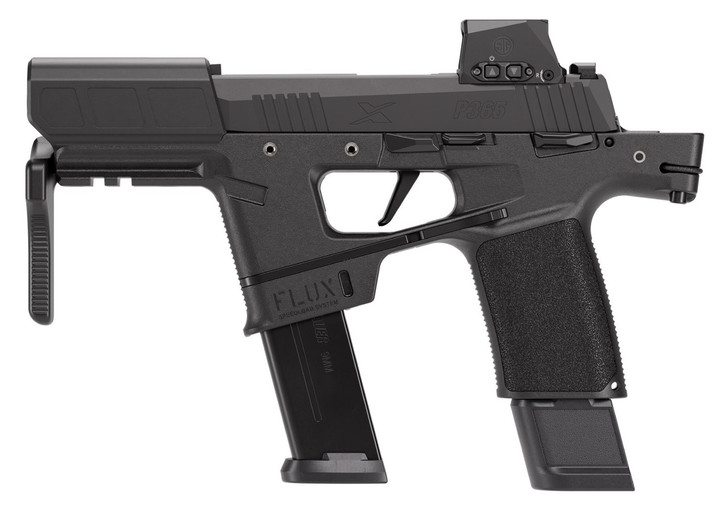 Sig P365 Flux 9mm 6" (2) 21 Round & (1) 17 Round Magazine With Romeo-X Compact Red Dot