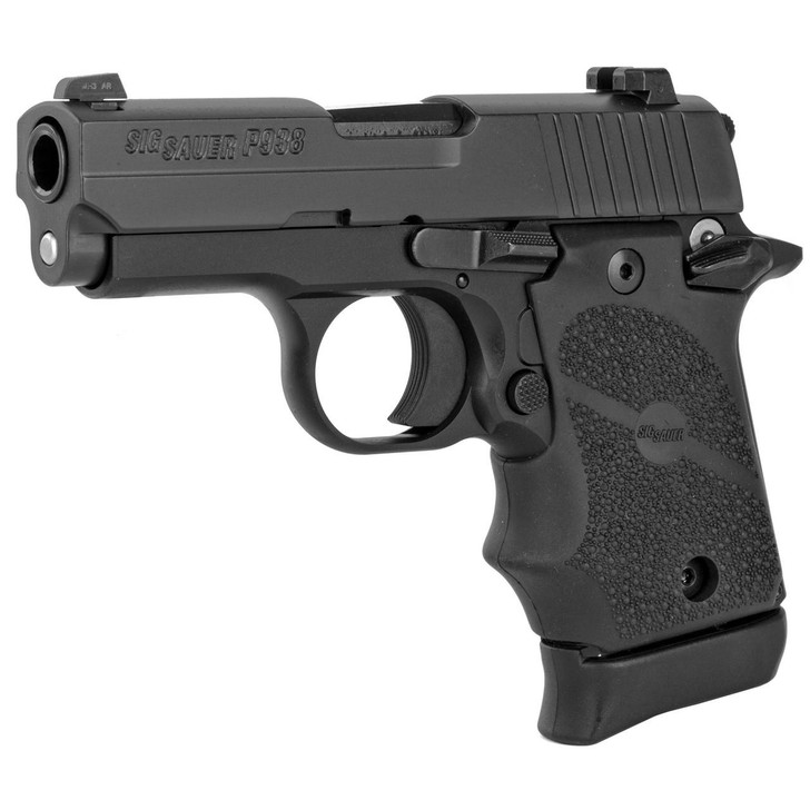 SIG SAUER Sig P938 9mm 3" 7rd Blk Rbr Ns 