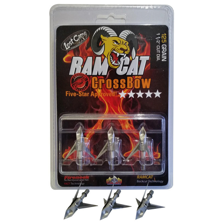 Ramcat Crossbow Broadheads 125 Gr 3 Pk