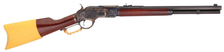 Taylors and Company Taylors & Company 550172COM 1873 Comanchero 45 Colt (LC) Caliber with 10+1 Capacity, 20" Blued Barrel, Color Case Hardened Metal Finish & Walnut Straight Stock Right Hand (Full Size) 
