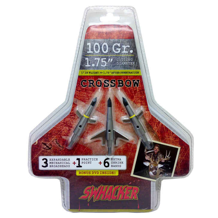 Swhacker Crossbow Broadheads 100 Gr 1.75 In 3 Pk