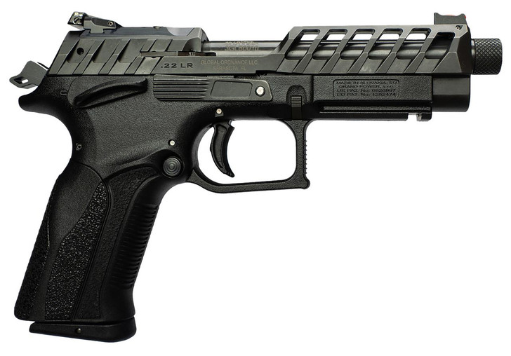  Grand Power 8588005808682 K22 X-Trim Mk23 22 LR 10+1 4.25" Black Barrel, Black Optic Cut/Serrated Slide, Black Steel Frame w/Beavertail, Interchangeable Backstrap Grip 