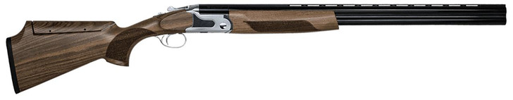 CZ-USA 06495 SCTP Sterling Southpaw 12 Gauge 3" 2rd 30" Gloss Black Chrome Barrel, Silver Satin Chrome Metal Finish, Turkish Walnut Fixed Adjustable Comb Stock Includes 5 Extended Chokes Left Hand 