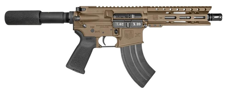  Diamondback DB1912O061 DB15  7.62x39mm 28+1 7", FDE, Carbon Lower, 6" M-LOK Handguard, Black Padded Buffer Tube/Magpul Grip 