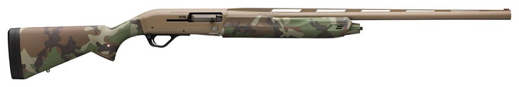 Winchester Guns Winchester Repeating Arms 511290291 SX4 Hybrid Hunter 12 Gauge 26" 4+1 3.5" Flat Dark Earth Cerakote Rec/Barrel Woodland Camo Stock Right Hand (Full Size) Includes 3 Invector-Plus Chokes 