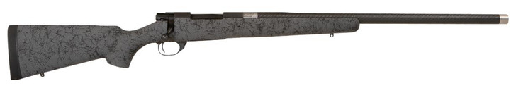 HOWA Howa HSCF65CGRY M1500 HS Precision 6.5 Creedmoor 5+1 24" Black Carbon Fiber Steel Barrel, Black Steel Receiver, Gray w/Black Webbing HS Precision Synthetic Stock 