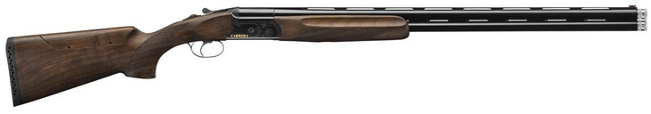  F.A.I.R. FRDC411230 Carrera One  Full Size 12 Gauge Break Open 2.75" 2rd 30" Black Over/Under Vent Rib Barrel, Black Stainless Steel Engraved Receiver, Fixed Walnut Stock, Right Hand 