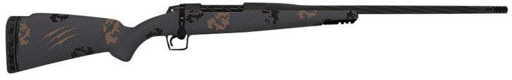 FIERCE FIREARMS Fierce Firearms TWROG300PRC22BT Twisted Rogue 300 PRC 22" Armour Lube Black Steel Threaded Barrel, Drilled & Tapped Steel Receiver, LR Negative Comb Trophy Camo Carbon Fiber Stock 