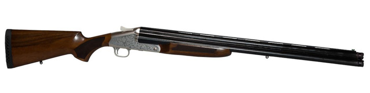 American Tactical Inc ATI ATIGKOF123B30 3B  12 Gauge 3.50" 30" Vent Rib Barrel, Engraved Silver Receiver, Fixed Wood Stock 