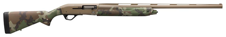 Winchester Guns Winchester Repeating Arms 511290292 SX4 Hybrid Hunter 12 Gauge 28" 4+1 3.5" Flat Dark Earth Cerakote Rec/Barrel Woodland Camo Stock Right Hand (Full Size) Includes 3 Invector-Plus Chokes 