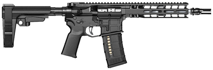  Radian Weapons R0052 Model 1 Pistol 300 Blackout 30+1 9", Black, Billet Rec, M-Lok Handguard, Smooth Buffer Tube (No Brace), Magpul Grip, Ambi Controls, Dead Air QD Flash Hider, Adj. Trigger 