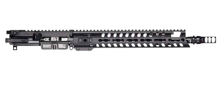 Patriot Ordnance Factory  Renegade + Complete Upper 5.56x45mm NATO 10.50" Black Nitride Barrel Aluminum Black Anodized Receiver 9" M-LOK Handguard Adjustable Block 