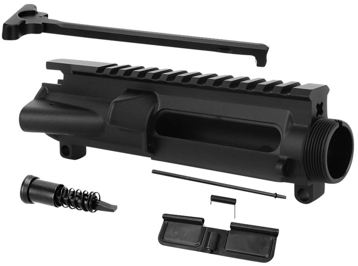  TacFire UP01C2 Stripped Upper Receiver  5.56x45mm NATO Black Anodized for AR-15 
