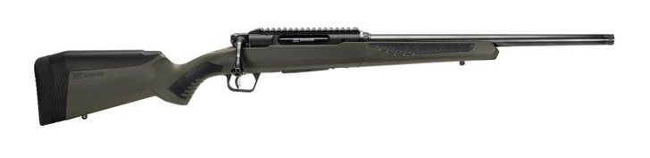  Savage Arms 57655 Impulse Hog Hunter 30-06 Springfield 4+1 Matte Black 20" Threaded Barrel/Rec, Matte OD Green Fixed AccuStock with AccuFit, Includes Detachable Box Mag 