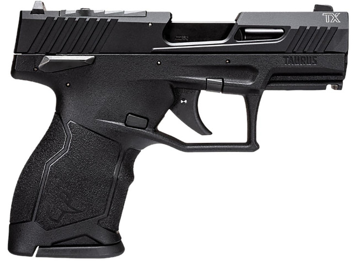  Taurus 1TX2233110 TX22C  Compact 22 LR 10+1 3.60" Black Barrel, Slide & Polymer Frame, Rubber Grips 