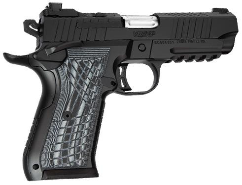 KIMBER MFG.,INC Kimber Mfg.,inc 3100017 KDS9C  9mm 10+1 4.09" KimPro Black Front and Rear Serrations Stainless Steel Slide Black Gray and Black Crosshatch Cut G-10 Grip 