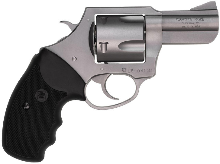  Charter Arms 74530 Bulldog  Extra Large 45 Colt (LC), 5 Shot 2.50" Matte Stainless Steel Barrel, Cylinder & Frame w/Black Finger Grooved Rubber Grip 