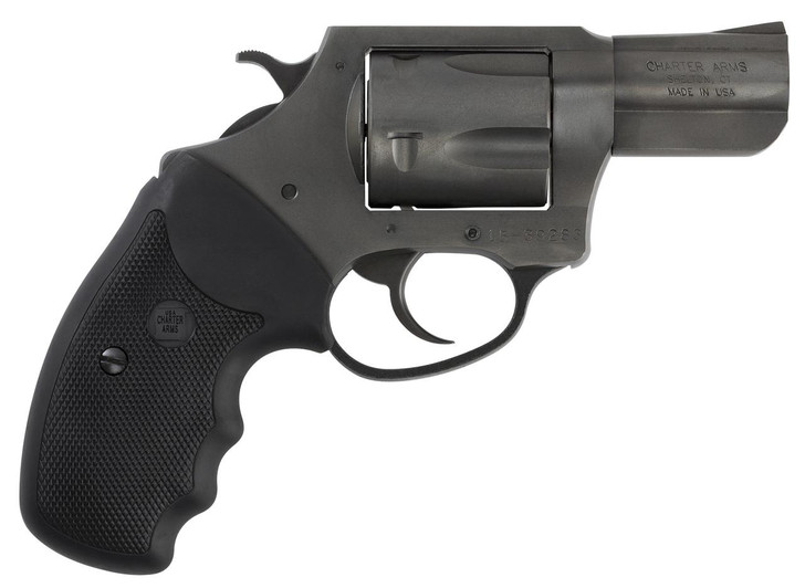  Charter Arms 64020 Pitbull  Large 40 S&W, 5 Shot 2.30" Black Nitride Steel Barrel, Cylinder & Frame w/Black Finger Grooved Rubber Grip 