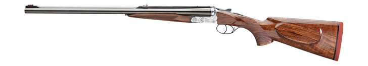 RIZZINI USA Rizzini USA 7001470 Rhino Express  470 Nitro Express 2rd 23" Gloss Blued 23" Chrome-Lined Barrel Coin Anodized Silver Engraved Steel Oiled Turkish Walnut Ambidextrous Hand 