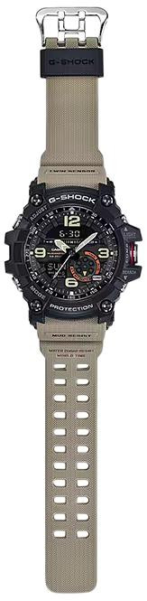 G-SHOCK/VLC DISTRIBUTION G-shock/vlc Distribution GG10001A5 G-Shock Tactical MudMaster Keep Time Tan Size 145-215mm Features Digital Compass 
