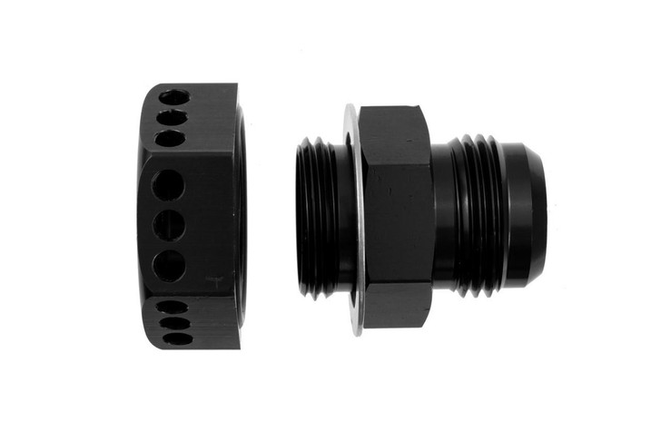 REDHORSE PERFORMANCE Valve Cover Vent Fitting -12AN  Black 