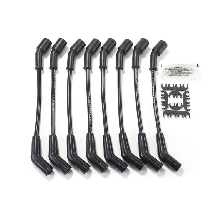 TOP STREET PERFORMANCE 8.5mm Black Wire Set 135 Degree Boots 