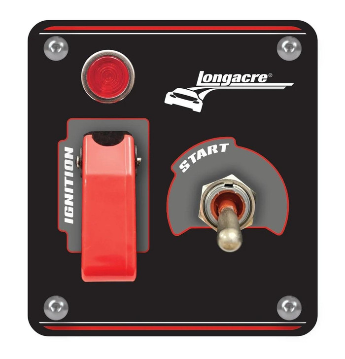 LONGACRE Ignition Panel Black Switch w/Pilot Light 