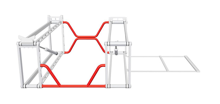 DIRTCARLIFT Lift Race Car XO Series Kit Blue 