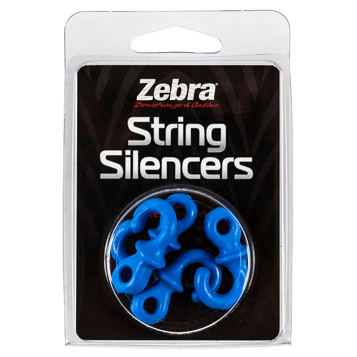 Zebra String Silencers Blue 4 Pk