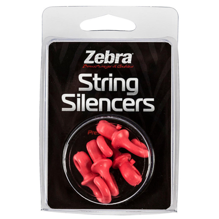 Zebra String Silencers Pink 4 Pk