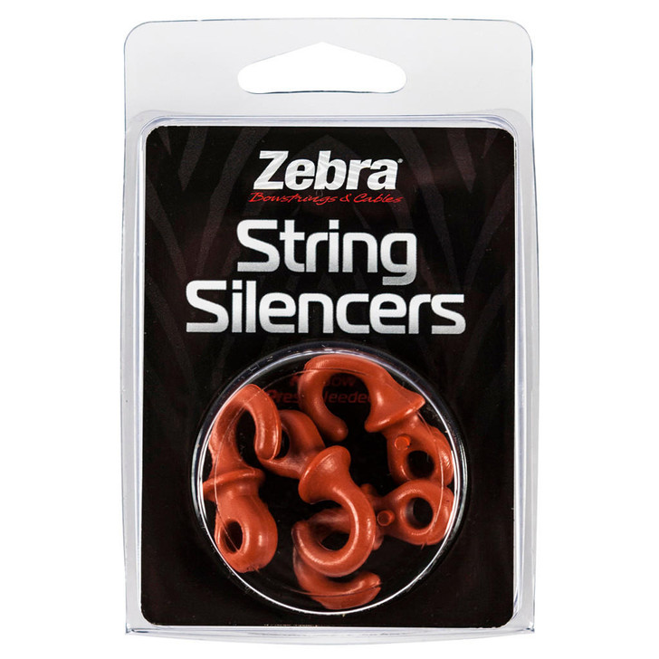  Zebra String Silencers Red 4 Pk. 