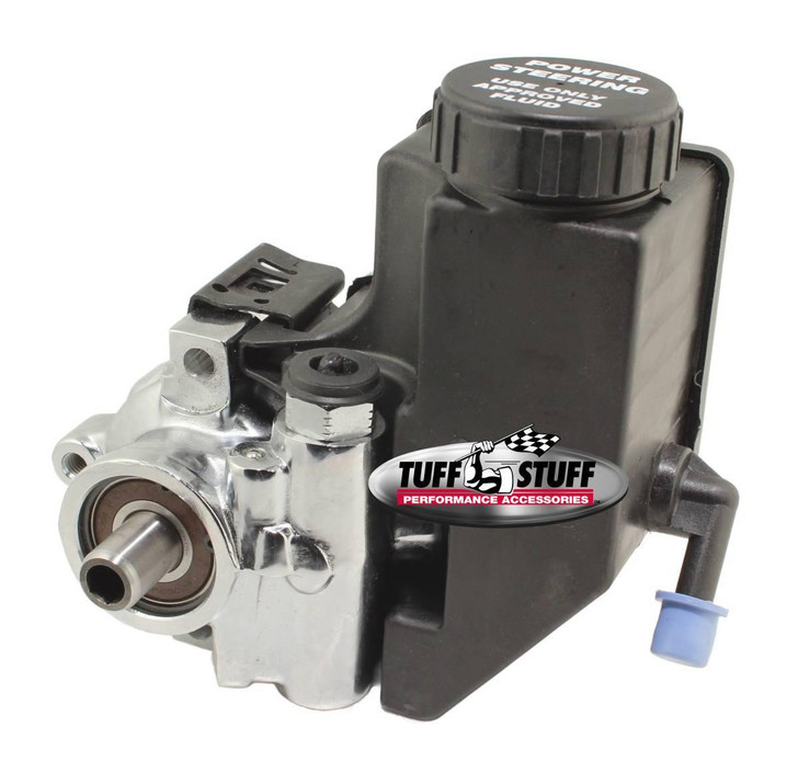 TUFF-STUFF Type II Power Steering Pump w/Reservoir Chrome 