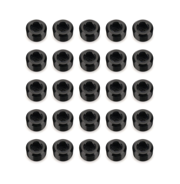 REDHORSE PERFORMANCE 1/8in NPT Socket Head Pipe Plug 25/pkg Black 