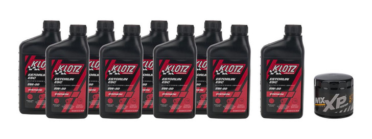 KLOTZ SYNTHETIC LUBRICANTS Oil Change Kit 13-14 Mustang GT500 5.8L 