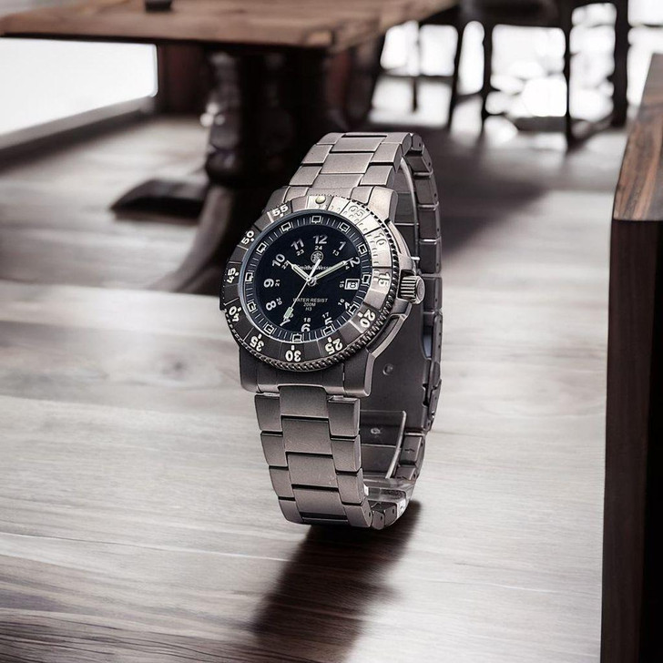  Smith & Wesson Executive Watch -Tritium, 45 mm, Titanium, Black face 