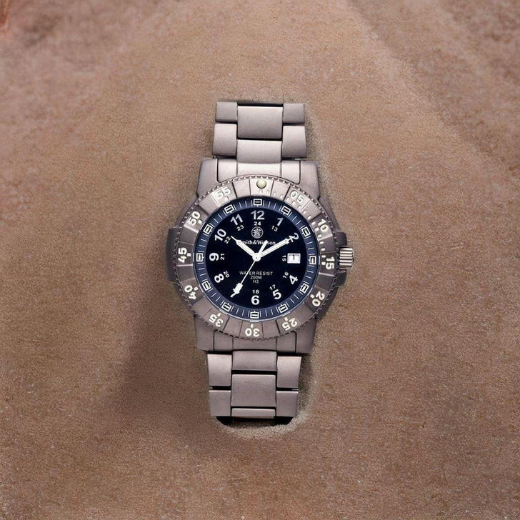  Smith & Wesson Executive Watch -Tritium, 45 mm, Titanium, Black face 