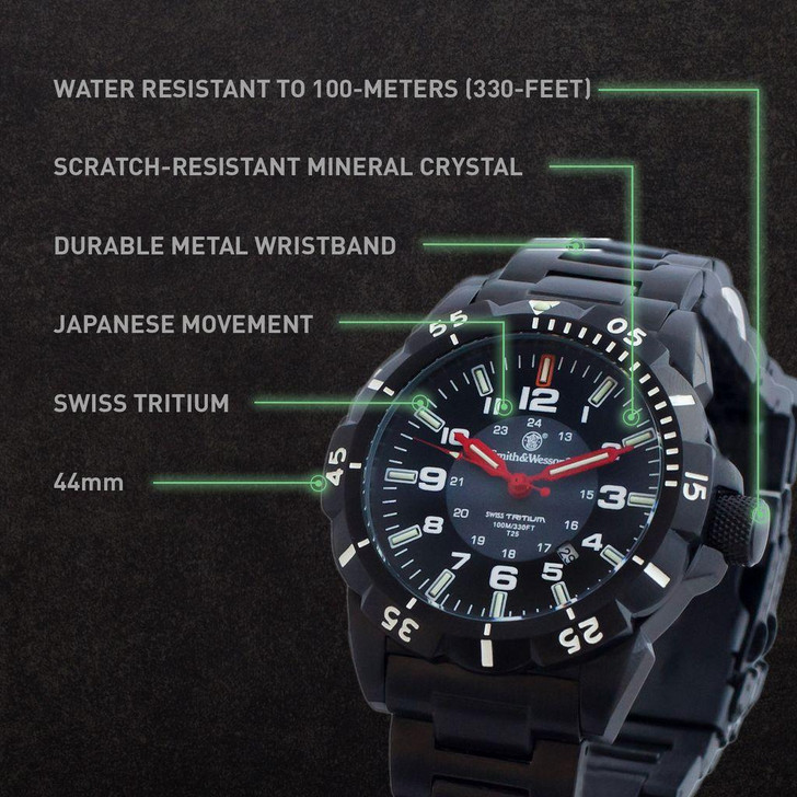  Smith & Wesson Emissary, Tritium, Black SS and zulu strap 