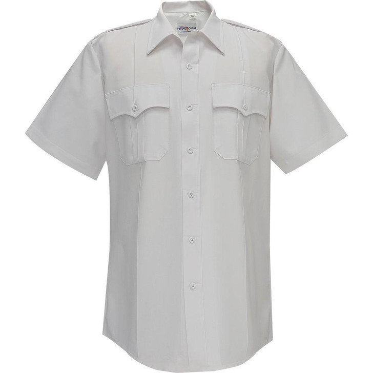 Flying Cross Command Power Stretch Short Sleeve Shirt W/ Zipper 