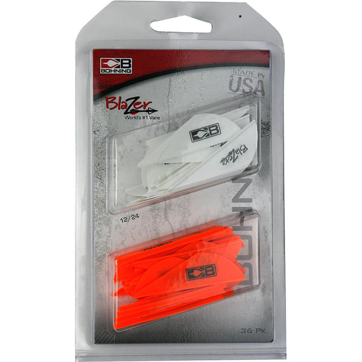  Bohning Blazer Vane Combo White/neon Orange 36 Pk. 