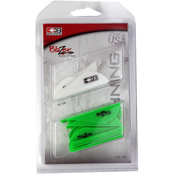  Bohning Blazer Vane Combo White/neon Green 36 Pk. 