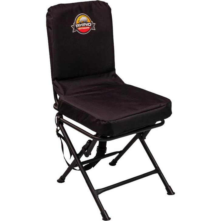  Rhino Blind Foldable Swivel Chair Black 
