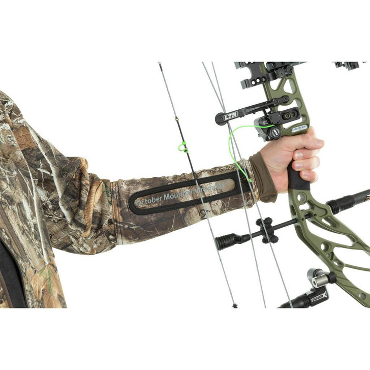  October Mountain Compression Arm Guard Realtree Edge Jacket Fit 