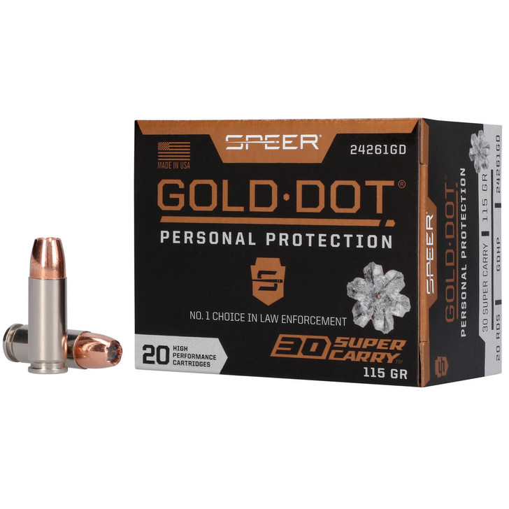Speer Ammunition Speerr Gold Dot 30sc 115gr Hp 20/200